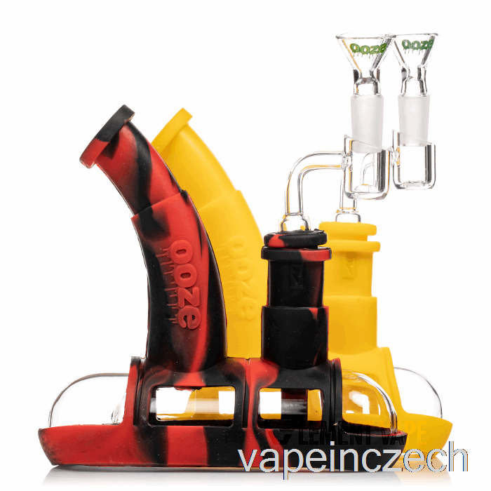 Ooze Steamboat Silikonová Vodní Dýmka Plameňák (růžová / Bílá) Vape Pero